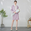 EITIE爱特爱优雅复古小香风千金气质高腰a字浅紫色半身裙24春新款A2406305 商品缩略图3