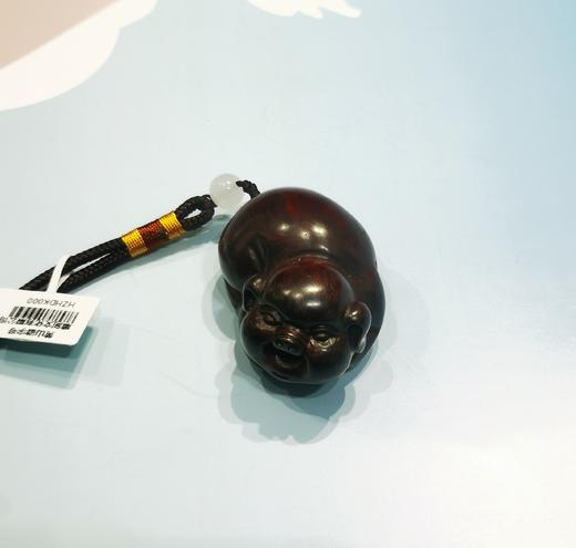 可爱小福猪°小叶紫檀挂件 商品图0
