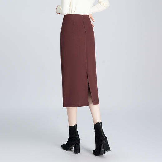 厚款包臀裙开衩半身裙，时尚气质一步裙MYX-KDFY-22910 -Y 商品图2