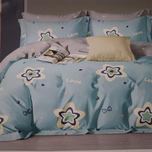 凯迪诗全棉斜纹双人被罩2*2.3m 商品图0