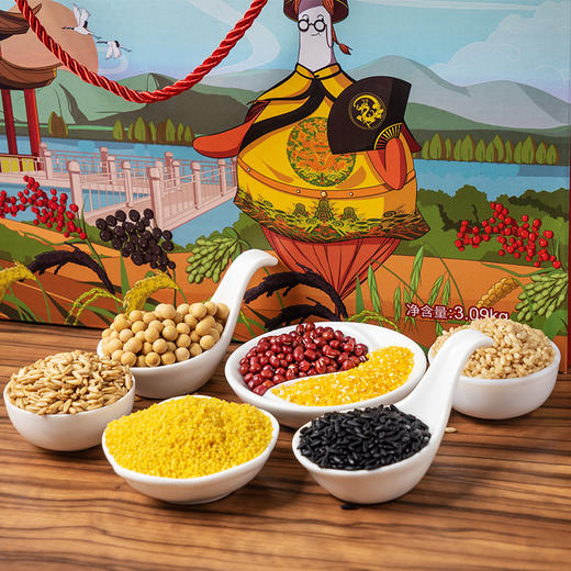 【北纯】谷色生香有机杂粮礼盒3.09kg 送长辈 企业团购福利礼盒款 商品图2