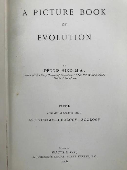 1906年 进化图鉴（卷1） 182幅插图 漆布精装32开 商品图2