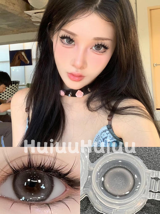 【大直径】EALLAGIRL-冰椰灰-14.5mm【年抛 0-800度 无525/575】 商品图0