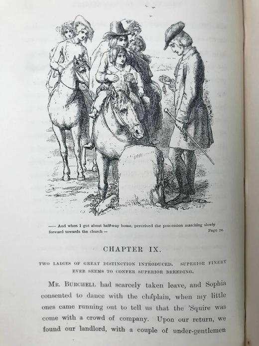 1896年 戈德史密斯《威克菲尔德牧师》 32幅插图 漆布精装32开 商品图12