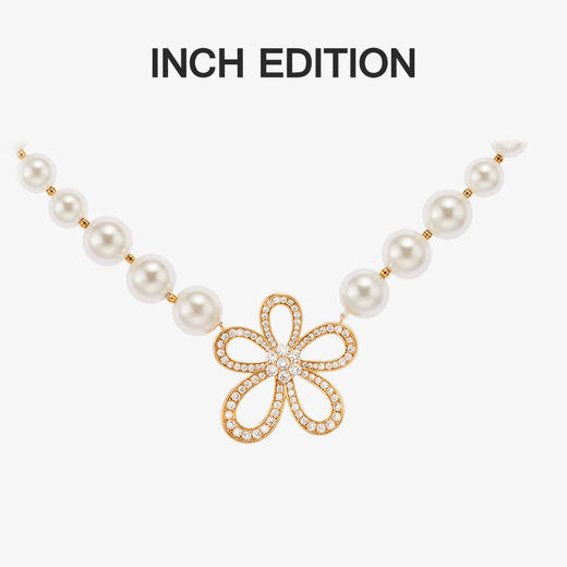 INBB0306 人间富贵花-蕾丝大花珍珠项链｜ INCH EDITION 时光不惑系列 商品图5