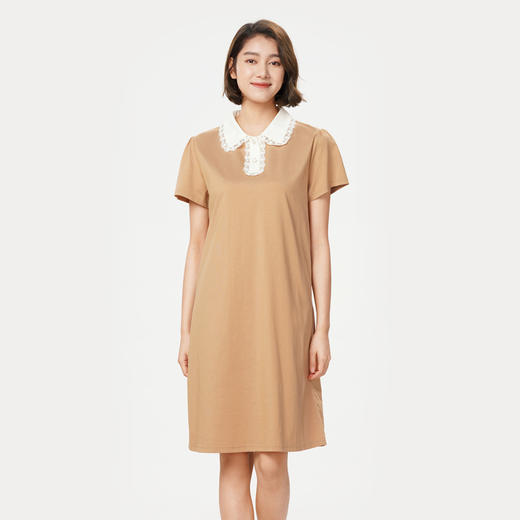 都市丽人生活家居春夏睡衣女凉感无尘棉家居服薄款短袖裙女士睡裙LH46C1 商品图2