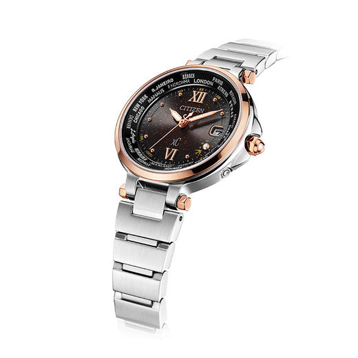 西铁城/CITIZEN多局电波时尚贝母钢带女士手表EC1011-71W 商品图2