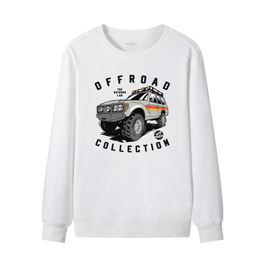 自由基地越野个性印花系列冬季圆领套头卫衣300克毛圈团队定制衫 NMT-2089 商品图2