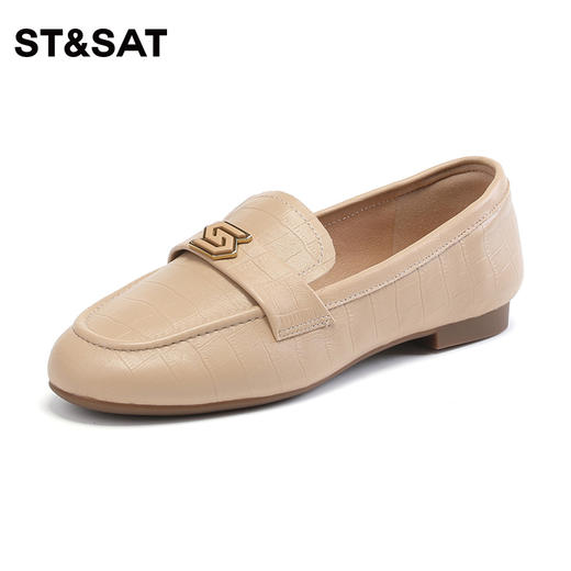 星期六简约风气质一脚蹬羊皮女鞋SS33111104 商品图4