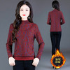 加绒加厚打底衫，刺绣花短款保暖女士小衫QYM-TYP-MY8081-Y 商品缩略图2