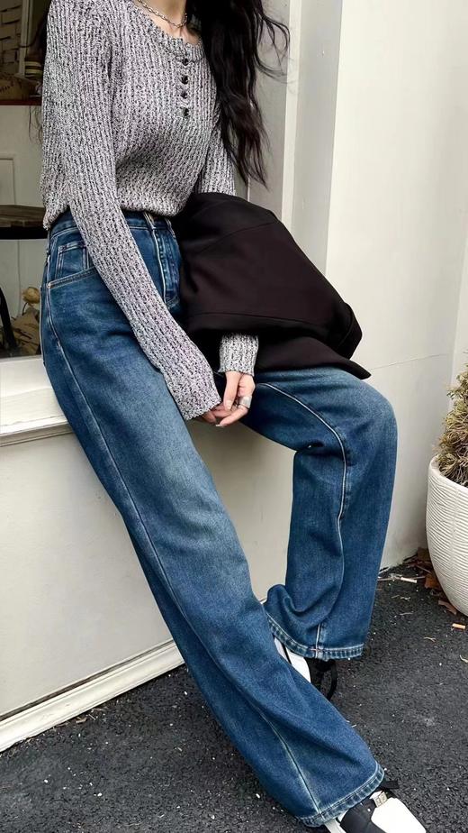 女牛仔直筒裤21972 商品图1