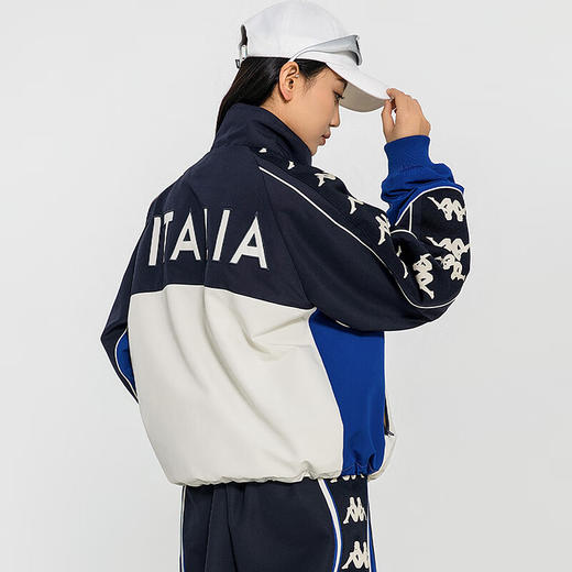 卡帕（Kappa）复古运动棉服2024新款女刺绣户外短款防寒服K0E22MM02 商品图2