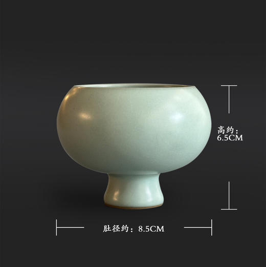 雅器｜东道汝窑福禄双杯（2023癸卯兔年·天青） 商品图2