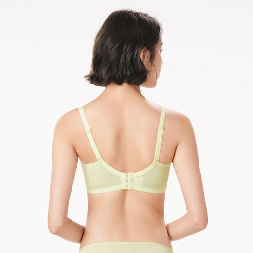 都市丽人自然舒适手掌杯塑造丰满胸型内衣女蕾丝文胸BC杯适穿3/4杯无钢圈三排扣LB42C3 商品图8