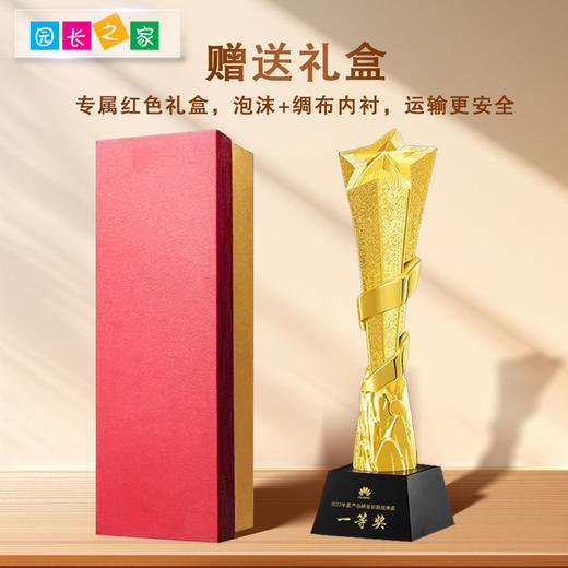 儿童水晶奖杯树脂奖杯（免费定制排版印字） 商品图3