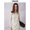 VIMAGE纬漫纪春季新款通勤气质显瘦纯色针织衫V2101718 商品缩略图0