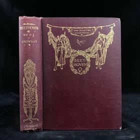 1903年 贝多芬传 14幅插图 漆布精装32开