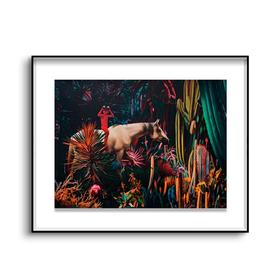 王晓勃《寻找光明-之五》版画