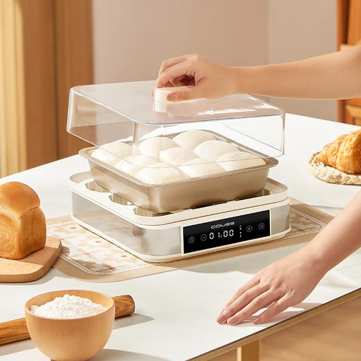 卡士（couss）酸奶机发酵机 全自动 家用迷你型独立分装玻璃杯 米酒纳豆泡菜面团恒温小型发酵箱CY105 白色 商品图4