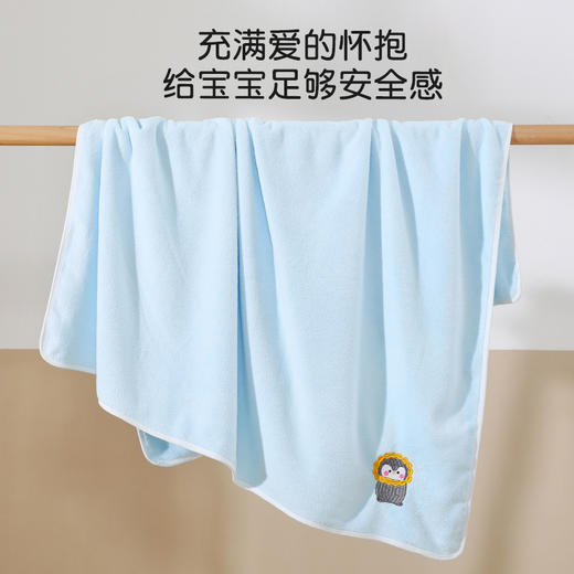 新生儿【不掉毛珊瑚绒加厚浴巾】超柔吸水 宝宝洗 速干毛巾盖毯 商品图2