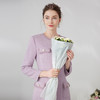 EITIE爱特爱气质千金OL通勤浅紫色小香风显瘦长袖连衣裙24春新款A2407305 商品缩略图2