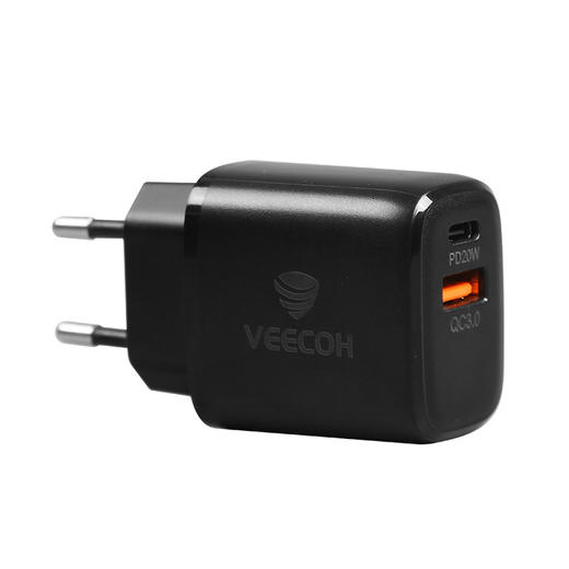 VEECOH PD20W快充充电器 VE-AC2101 PD20W+USB口手机充电器 商品图6