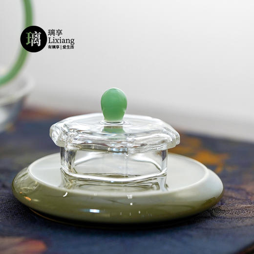 璃享玲珑壶 玻璃茶壶高硼硅迷你泡茶壶花茶壶功夫茶具小壶玉把过滤打孔壶 商品图6