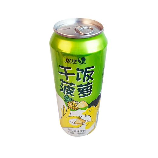 优洋干饭菠萝果粒果汁饮料490ml*15瓶 商品图0