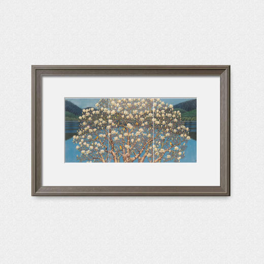 祝大年综合版画《玉兰花开》 商品图0