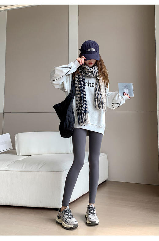 600D细绒蓄能保暖芭比瑜珈裤37361 商品图4