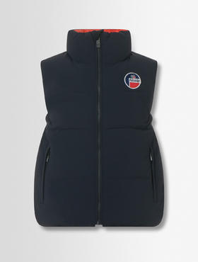 Fusalp - Venus  - Marin/Soul - 童装 - 夹克 - 深蓝色/橙色