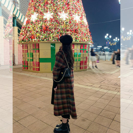 <曾小咸推荐> 【浪漫续杯】红色格子大衣 商品图3