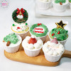 圣诞节主题cupcake 一口奶油甜到心巴上，甜度满分，快乐也要满分~~ 商品缩略图1
