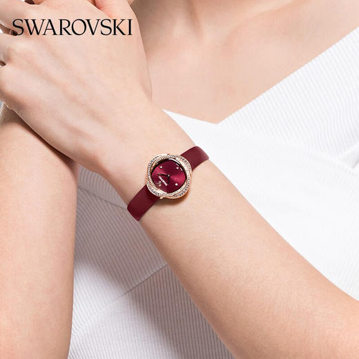 施华洛世奇(swarovski)知性几何造型手表 时尚女士皮带石英表 商品图10