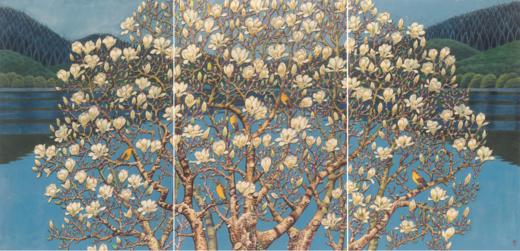 祝大年综合版画《玉兰花开》 商品图1