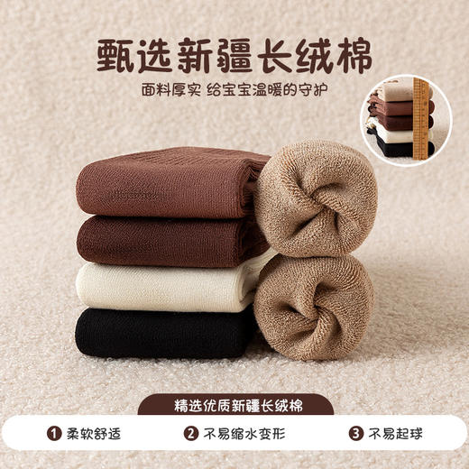 【蓄热锁温，柔软毛圈袜加厚！】儿童冬季袜子，加厚保暖毛圈袜花边女童袜子，中大童加绒毛巾棉袜 商品图3