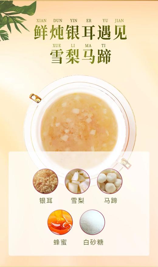 鲜翠雪梨马蹄银耳罐头200g*12罐/箱【FY】 商品图2