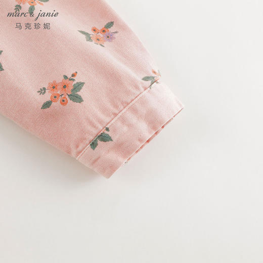 马克珍妮女童碎花满印牛仔外套儿童百搭大口袋上衣春款新品240060 商品图4