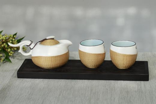 禅宁福°竹丝扣瓷茶具三件套 商品图1
