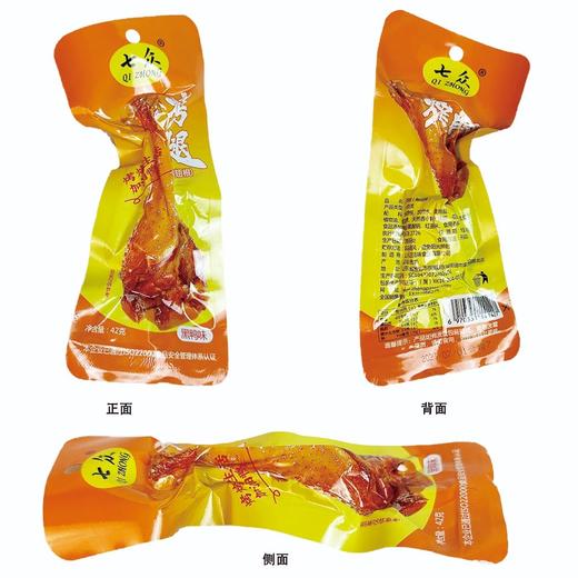 七众烤腿鸭翅根黑鸭味40g*180根 商品图0