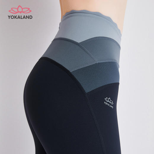 优卡莲高腰瑜伽裤女SPW036渐变锦鲤瑜伽裸感提臀运动健身九分裤 商品图1