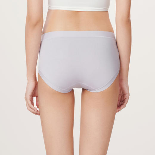 都市丽人健康木代尔系列纤柔绵内裤女人棉女士内裤中腰平角内裤新年本命年红品LK45E3 商品图3