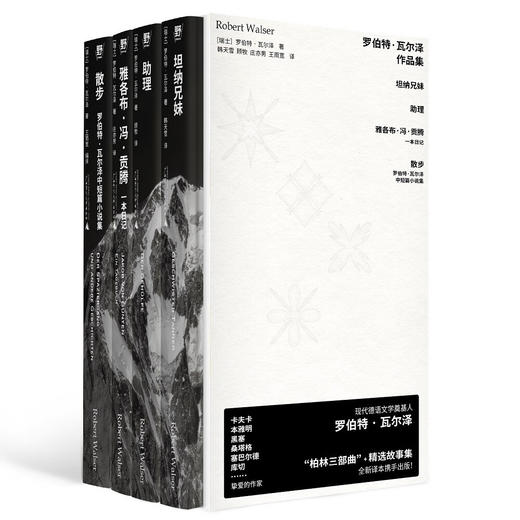 罗伯特·瓦尔泽作品集《散步：中短篇小说集》《雅各布·冯·贡腾：一本日记》《助理》《坦纳兄妹》 商品图5