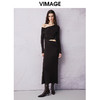 VIMAGE纬漫纪春季新款设计感小众收腰气质连衣裙V2177704 商品缩略图1
