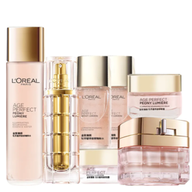 【预售 急单慎拍】欧莱雅金致臻颜牡丹奢养粉妍礼盒