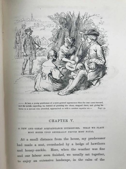 1896年 戈德史密斯《威克菲尔德牧师》 32幅插图 漆布精装32开 商品图9