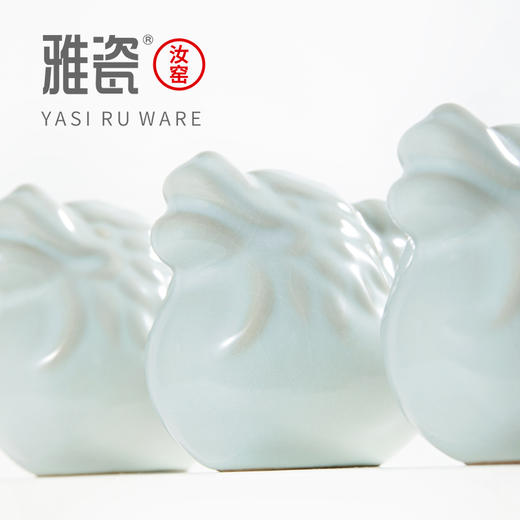 汝窑小青龙  茶宠  摆件 商品图3