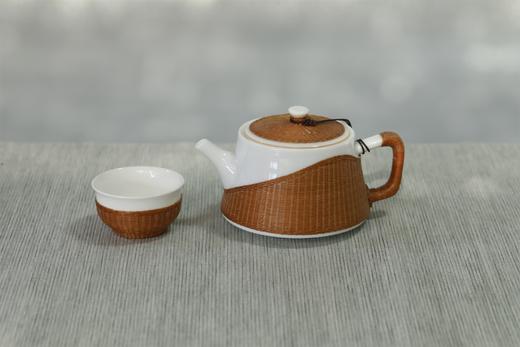 竹丝扣瓷茶具三件套（一壶二杯）-002 商品图5
