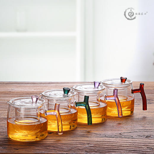 璃匠-LCH023三件套泡茶壶( 湖绿色)泡茶三件杯400ml滤片带盖泡茶壶 商品图7
