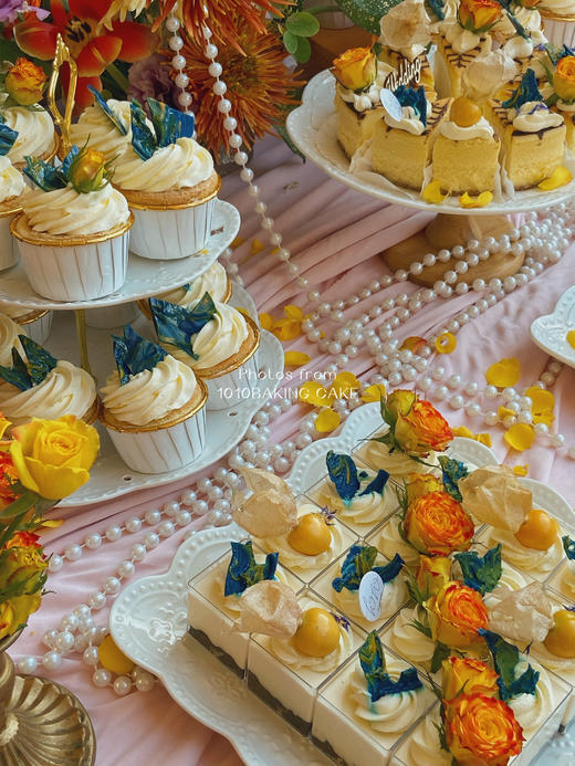 「向日葵主题」惠州白鹭湖  户外婚礼甜品台案例 商品图5